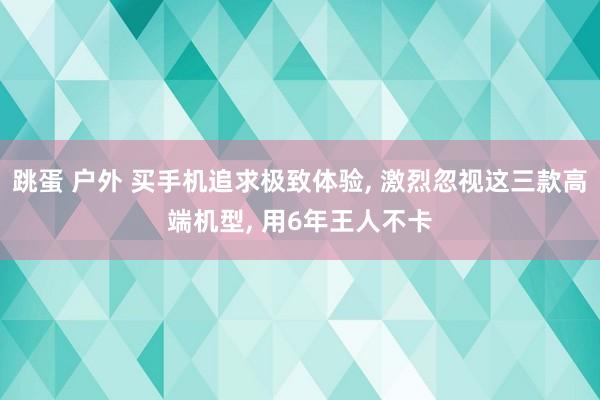跳蛋 户外 买手机追求极致体验， 激烈忽视这三款高端机型， 用6年王人不卡